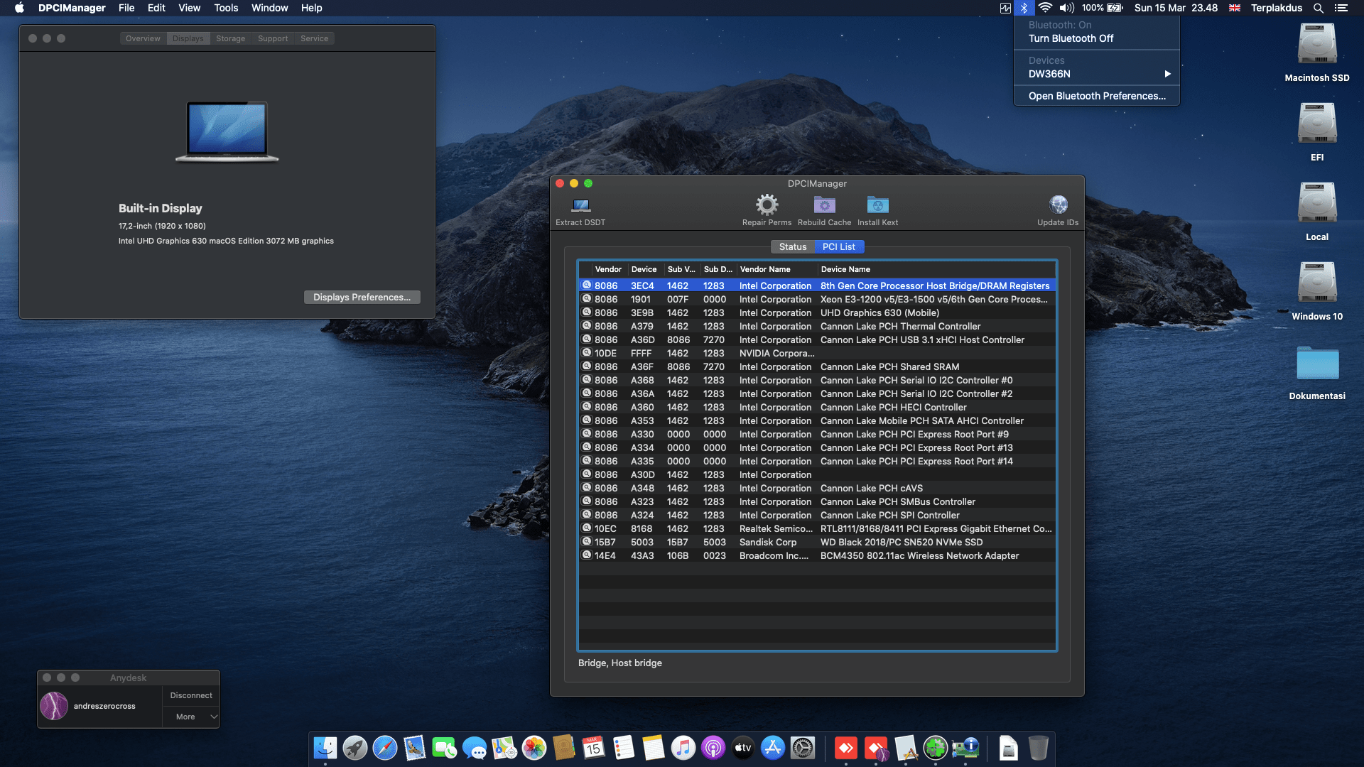 MSI GF75 Thin 9SC [CoffeeLake   Intel UHD 630 + I2C] 2